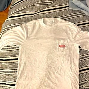 White long sleeve t shirt with vineyard vines logo